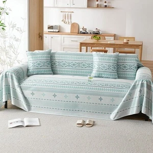 Boho Style Non Slip Full Cover Sofa Blanket Protector - Picture 1 of 13