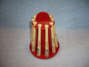 1970’s Louisville Slugger MLB National League Baseball Toy 10 Bat Rack   Bank - Picture 1 of 3