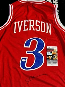 Allen Iverson Signed Jersey Philadelphia 76ers JSA Certified - Picture 1 of 1