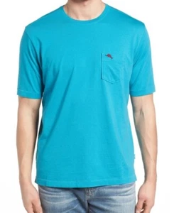 New $60 Tommy Bahama Mens New Bali Skyline Short Sleeve Pocket Tshirt Blue Small - Picture 1 of 6