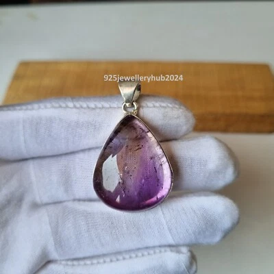 Nice Amethyst Gemstone Pendant 925 Sterling Silver Free Shipping Pendant PG5971 - Image 1 of 4