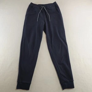 Patagonia Youth Medium 10 Micro D Fleece Joggers Pants Navy Blue Pockets Stretch - Picture 1 of 13