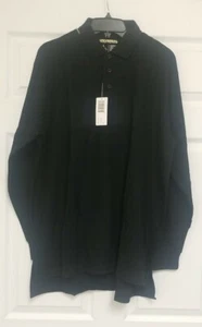 School Uniform Long Sleeve Collared Polo. Universal Brand. Size Large. NWT Black - Picture 1 of 10