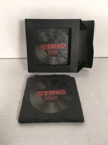 The Police STING 57th & 9th Tour 2017 4 Slate Coasters Set 4" Swag New Unused - Bild 1 von 3