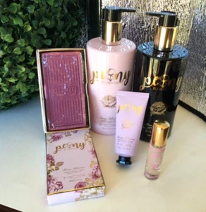 XMAS MOR PEONY BLOSSOM GIFT PACK BODY WASH & MILK, HAND SOAP & CREAM FREE OIL - Picture 1 of 6