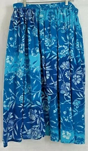 Blair Plus Gr. 2XLPT Blumen Grafik voller Rock meerblau weiß Midi elastischer Bund - Bild 1 von 12