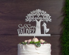 Mr. and Mrs. Wedding Cake Topper, Tree Wedding Cake Topper, Couple Wedding top