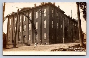 J87/ Fairmont West Virginia RPPC Postcard c1910 Second Ward School 628 - Picture 1 of 4