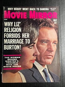 MOVIE MIRROR Jan 1964 Liz Taylor Sandra Dee Rex Harrison Jack Cassidy - Picture 1 of 2