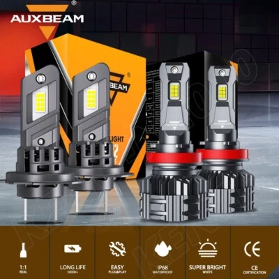 Faro LED AUXBEAM H7 H11 haz alto bajo 6500 k canbus para Lincoln MKZ 2007-2012 Foto 1 de 4