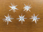 5x Snow White 'Brightstar' LED Christmas Lights Replacement Starburst Shades
