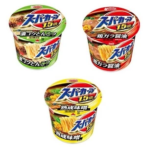 Acecook "Super Cup" 3 flavors, soy sauce, miso, tonkotsu, Japan, Noodles, Ramen - Picture 1 of 4