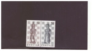 FAROE ISLANDS SC.93-94 1983 CHESS PIECES PAIR MNH COMP. SET W2PG1 - Picture 1 of 1