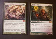 Magic The Gathering MTG Mint Green deck card bundle including Primordial Hydra