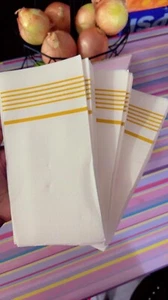 200 Pack Dinner Paper Napkins Disposable Hand Towels for White and Gold - Picture 1 of 7