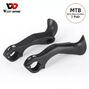 WEST BIKING MTB Bike Handlebar Bar Ends Ergonomic Extended Bicycle Bar Ends - Picture 1 of 20