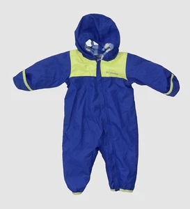 COLUMBIA Blue/Yellow Warm INSULATED SNOW SUIT Winter Coat Jacket 6 MONTHS Baby - Picture 1 of 9