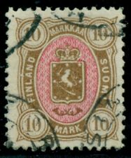 FINLAND #37 (26) 10mk brown & rose, used, scarce stamp, VF+, Scott $750.00