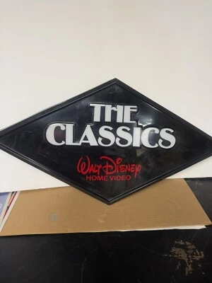 Letrero iluminado de diamante negro de Walt Disney Home Video "The Classics" 1984 vintage Foto 1 de 4