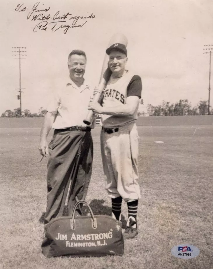 Rare! PIE TRAYNOR Signed 8x10 Photo *PSA Certified* PIRATES - Image 1 of 1