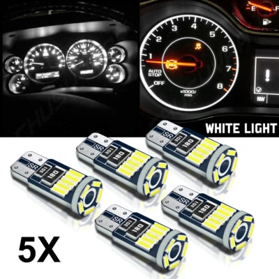 white LED KIT DASHBOARD GAUGE CLUSTER LIGHTS BULBS FOR 1997-2001 TOYOTA CAMRY MT - Image 1 of 4