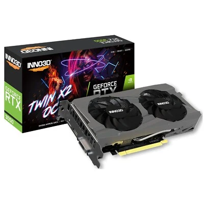 Inno3D RTX 3050 TWIN X2 OC 14Gbps Video Card GDDR6 128 bit PCI-E 4.0 X16 - Image 1 of 2