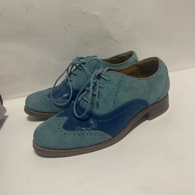 Sebago женщин WhiteMore Оксфорд туфли мел синий WingTip кружева размер 7 М - Изображение 1 из 4