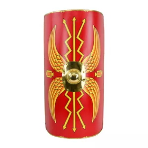 Roman Shield Scutum 42" x 33" Brass Lined - Picture 1 of 9