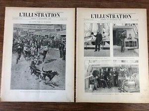 2x L'ILLUSTRATION 1899 Klondyke Goldrush Ruée de l'Or / Boxe Boxing - Picture 1 of 5