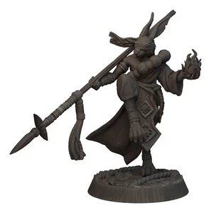 Harengon Warrior Monk Rabbit Spellcaster Paintable Hare Miniature 32mm Scale - Picture 1 of 4