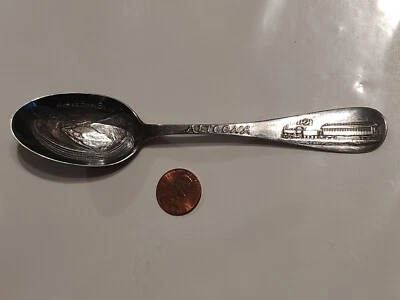 马蹄形弯曲线火车 Altoona PA 纪念勺子纯银很好! — 第 1/4 张图片