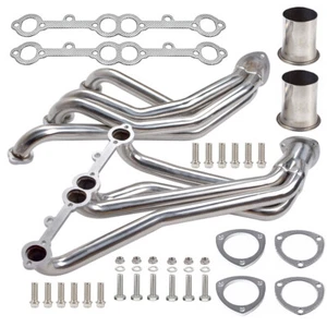 For Chevy Corvette 1966-1987 SBC Pickup Truck SUV Long Tube Exhaust Header - Picture 1 of 10