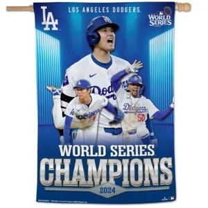 LOS ANGELES DODGERS 2024 WORLD SERIES CHAMPIONS OHTANI 28"X40" BANNER WINCRAFT - Picture 1 of 1