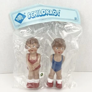 Vintage Schildkrot German Rattle Dolls Set Of 2 NOS In Original Package 6.5” - Picture 1 of 5