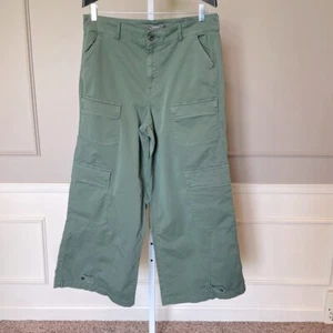 Torrid High Rise Baggy Cargo Pant NWT sz 12 wide leg olive green skater - Picture 1 of 7