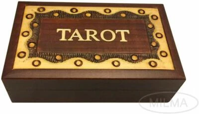  TAROT Box Wooden Keepsake Elegant Design Tarot Card Holder Made in  Poland - Image 1 of 4