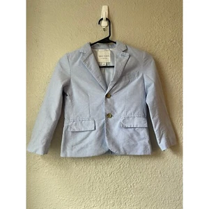 Janie and Jack Blazer Stylish Light Blue Cotton Blend Jacket Size 6 - Picture 1 of 5