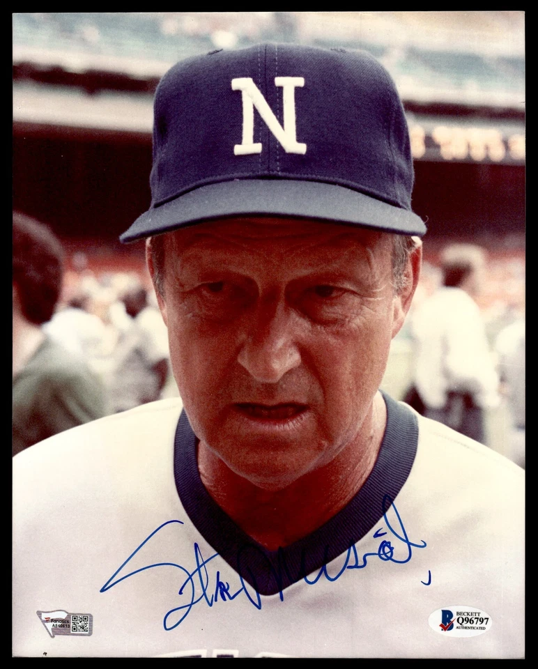 STAN MUSIAL SIGNED 8X10 PHOTO - BAS COA - NATIONAL LEAGUE COACH CARDINALS - Image 1 of 1