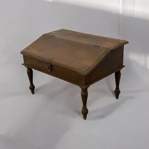 Vintage Slant-Top Writing Box Table, Munshi Desk - Picture 1 of 6