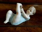 ANCIEN BISQUE PORCELAINE FRÈRE HEUBACH PIANO BÉBÉ 