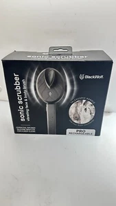 Black Wolf Sonic Scrubber Pro Rechargeable Vibrating Face and Body Brush 2-Speed - Picture 1 of 3