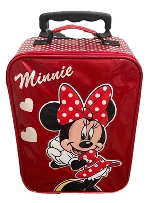 Authentic Disney Parks Minnie Mouse Soft Small Rolling Kid Suitcase Luggage Red - Image 1 of 3