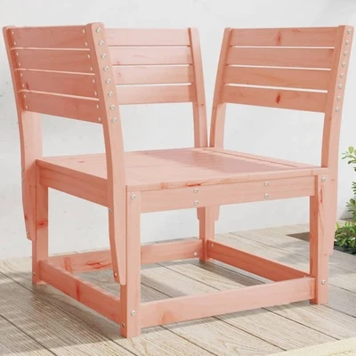 Garden chair solid pine wood natural douglas 83x73x78cm slatted outdoor armrests - Image 1 of 4