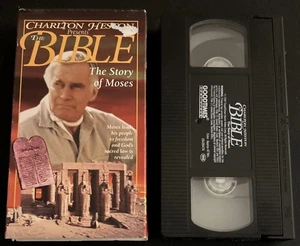 Charlton Heston Presents The Bible: The Story Of Moses VHS Tape (GoodTimes 1993) - Picture 1 of 10