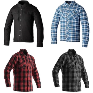RST Lumberjack Mens Reinforced Aramid Motorcycle Shirt Cruiser Plaid Chequered - Picture 1 of 12