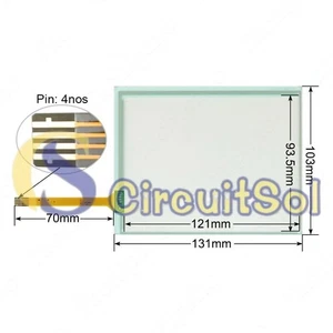 1PC Touch Screen Panel Glass Digitizer for P.N: MBKT121/TOU15001-A - Picture 1 of 3