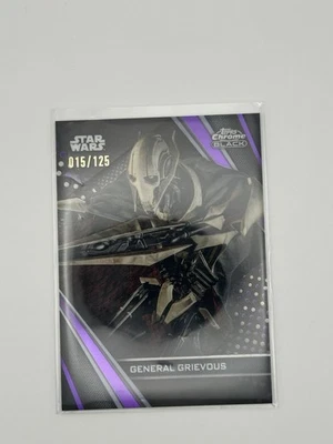 General Grievous - 2023 Topps Chrome Black Star Wars #46 Purple /125 - Image 1 of 2