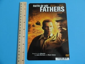 FAITH OF MY FATHERS - BLOCKBUSTER VIDEO BACKER CARD 5"X8" - SHAWN HATOSY - Picture 1 of 3