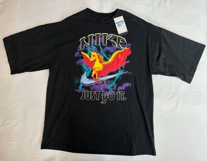 Nike Pegasus Logo Men's Black T-Shirt Oversized Sz Medium NEW FJ1089-010 - Picture 1 of 6
