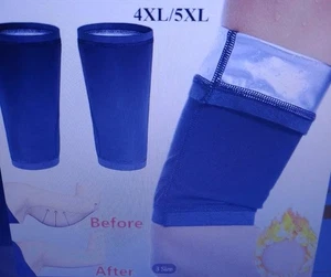 Women Arm Trimmers Sauna Sweat Arm Bands Arm Shaper Wraps Weight Loss 4XL Black - Picture 1 of 7